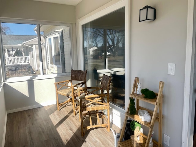 view of sunroom / solarium