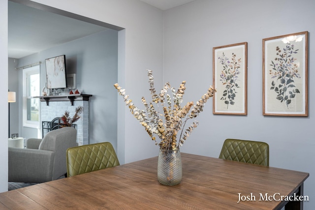 view of dining area