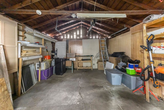 storage area with a garage