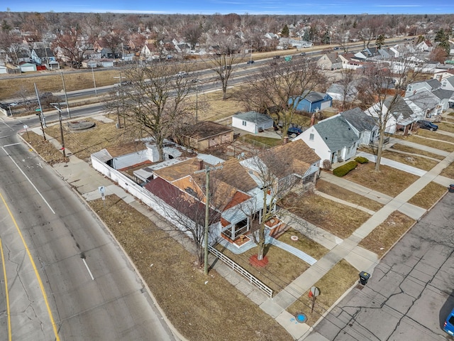 drone / aerial view featuring a residential view