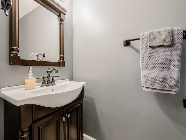 bathroom featuring vanity