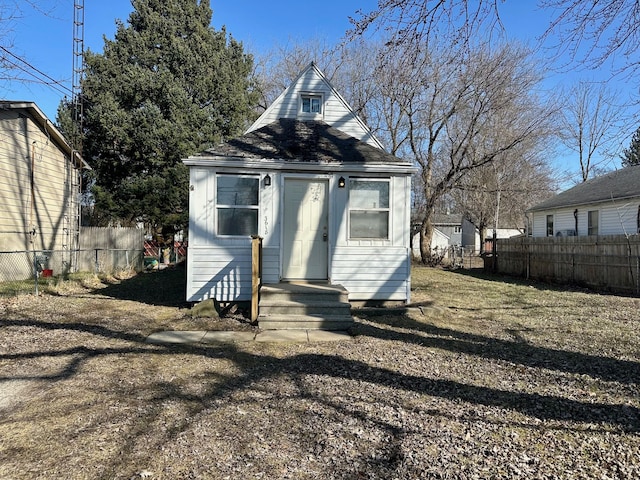 exterior space with fence