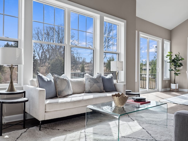 view of sunroom / solarium