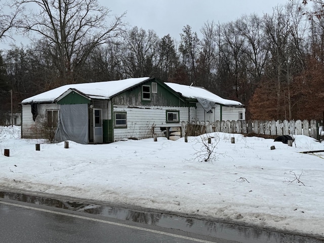 exterior space featuring board and batten siding