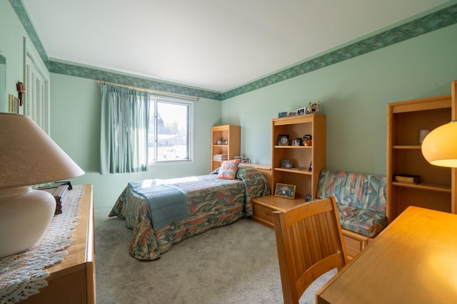 bedroom featuring carpet flooring