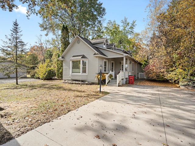 view of bungalow-style home