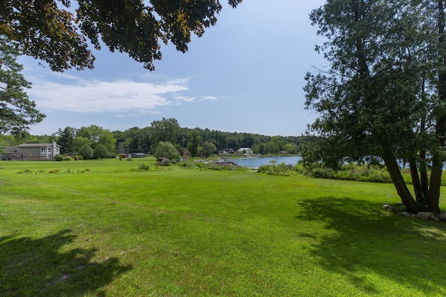 15797 Hillside Dr, Vandalia, MI 49095 - view of yard featuring a water view