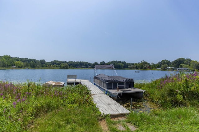 15797 Hillside Dr, Vandalia, MI 49095 - view of dock featuring a water view