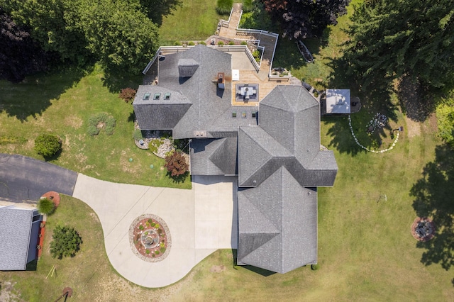 15797 Hillside Dr, Vandalia, MI 49095 - birds eye view of property