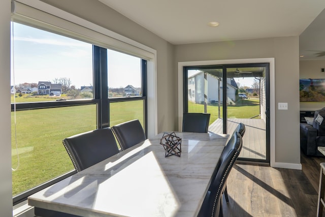 view of sunroom