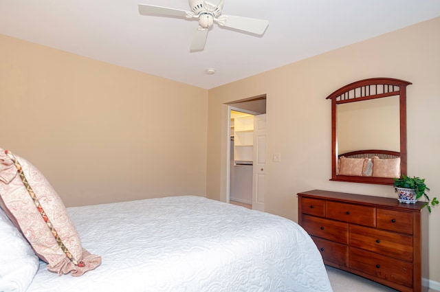 3845 Winding Brook Cir, Rochester Hills, MI 48309 - bedroom with ceiling fan and light colored carpet