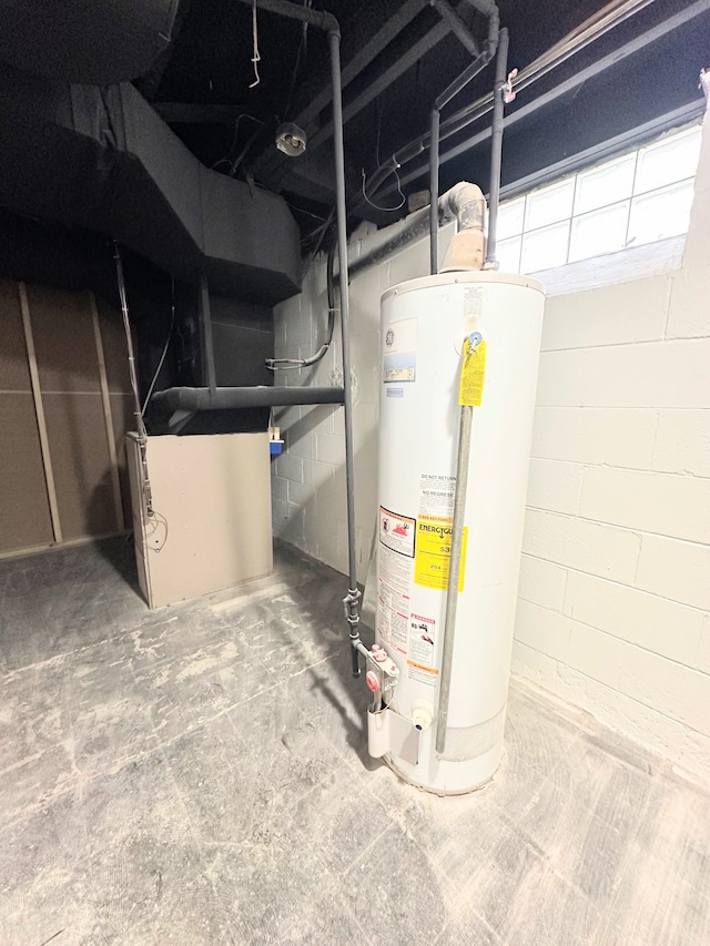 utilities featuring water heater