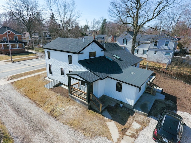 bird's eye view featuring a residential view