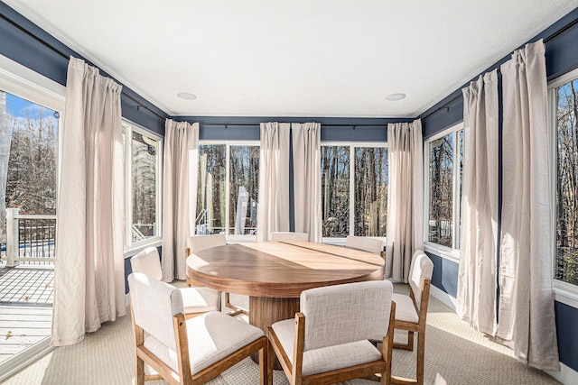 view of sunroom / solarium