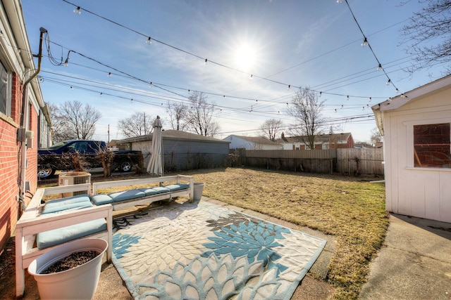 view of patio with fence