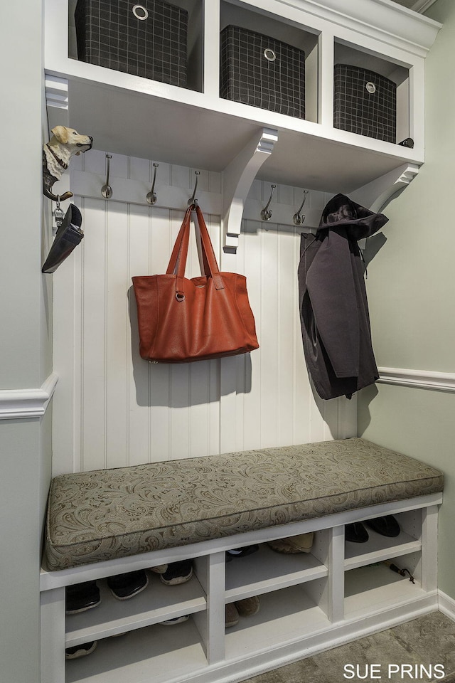 view of mudroom