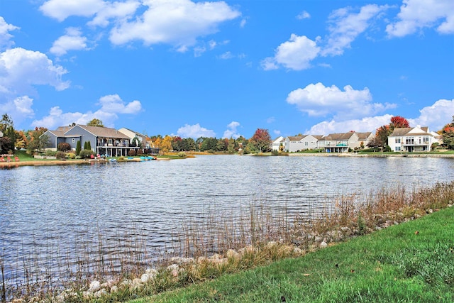 water view with a residential view