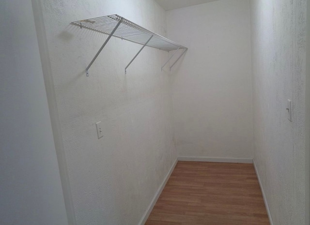 spacious closet with light wood-style floors