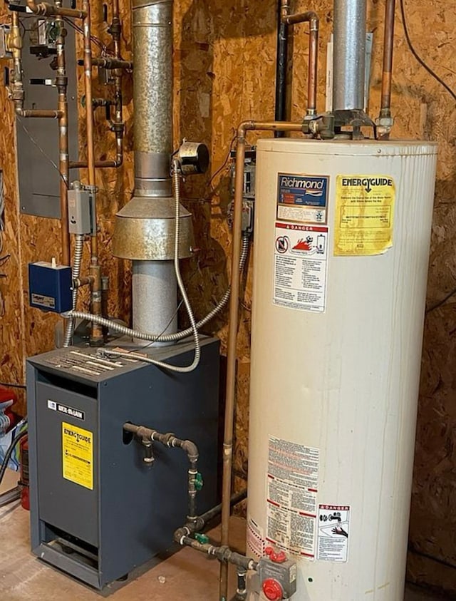 utilities featuring water heater