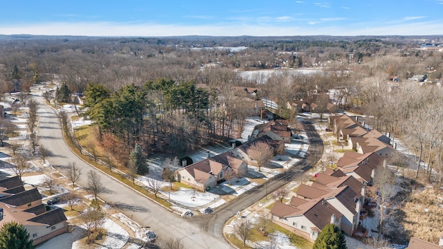 birds eye view of property featuring a residential view