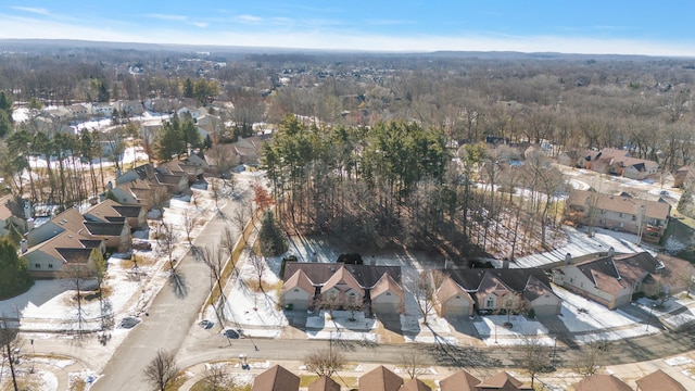 bird's eye view with a residential view