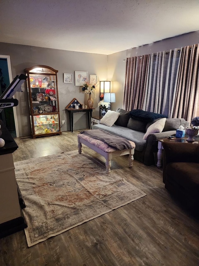 bedroom featuring wood finished floors