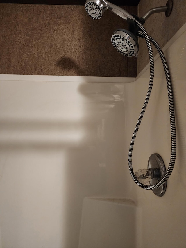 interior details featuring walk in shower