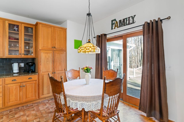 view of dining space