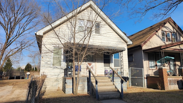 view of front of house with covered porch