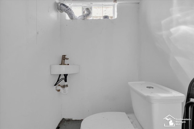 half bath with toilet