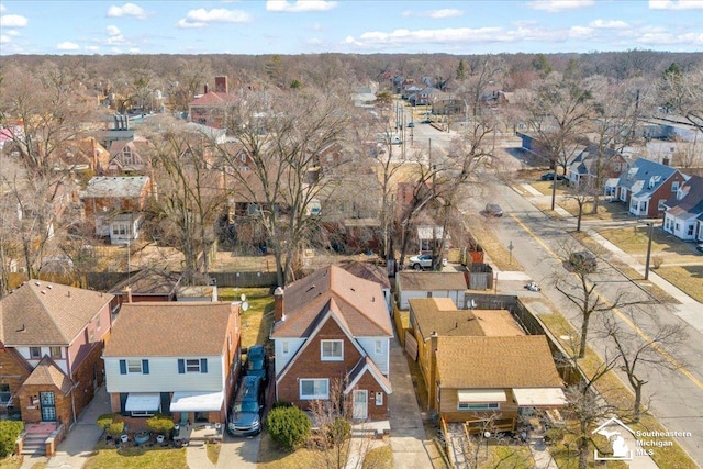 birds eye view of property featuring a residential view