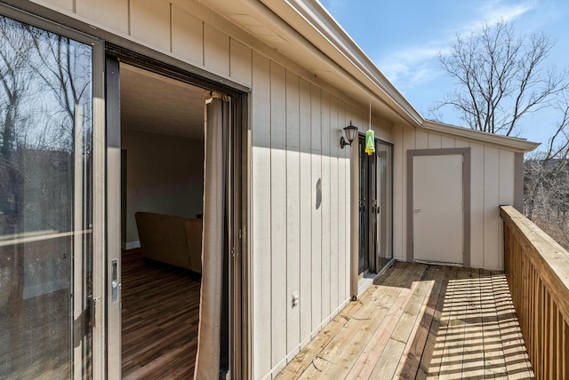 exterior space with a balcony