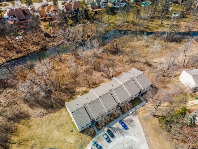 aerial view featuring a residential view