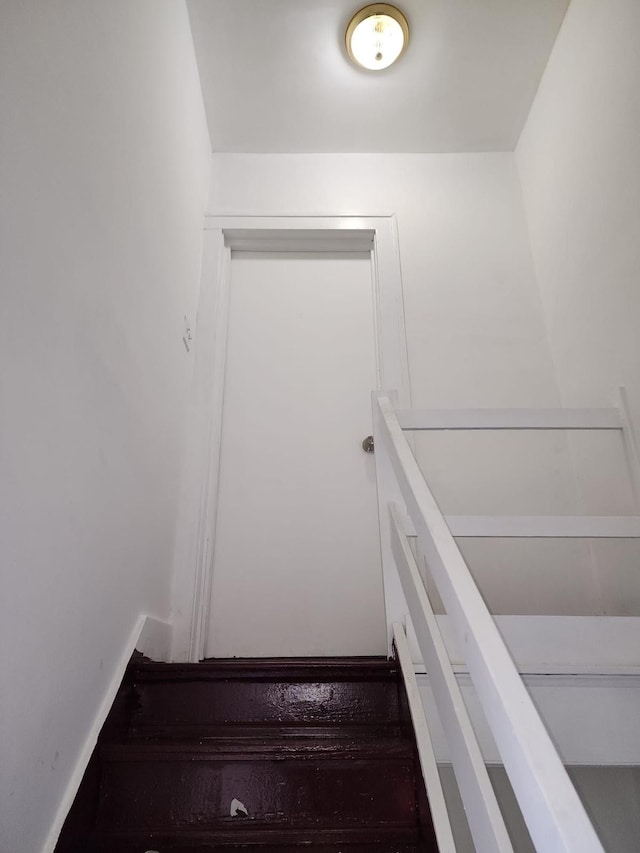 view of stairway