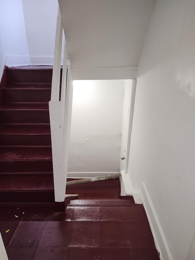 view of stairway