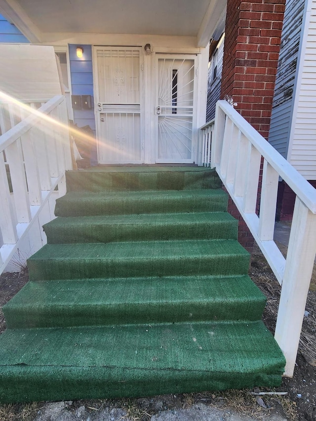view of stairs