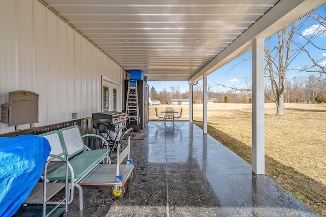 view of patio / terrace featuring area for grilling