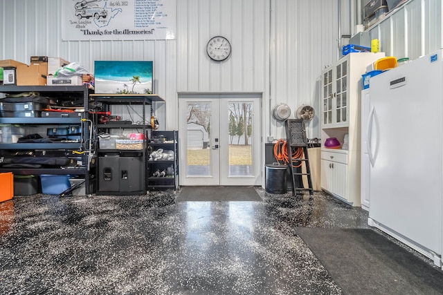 interior space featuring french doors