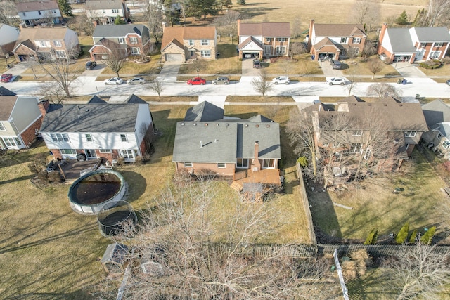 birds eye view of property featuring a residential view