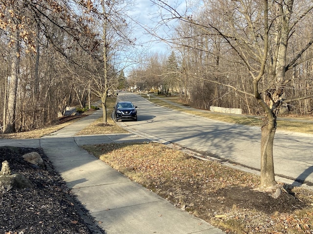 view of street with curbs and sidewalks