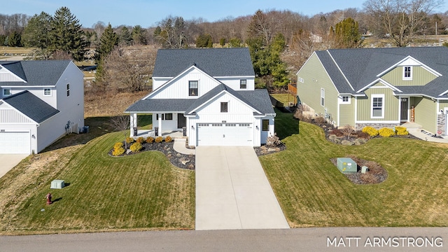 drone / aerial view featuring a residential view