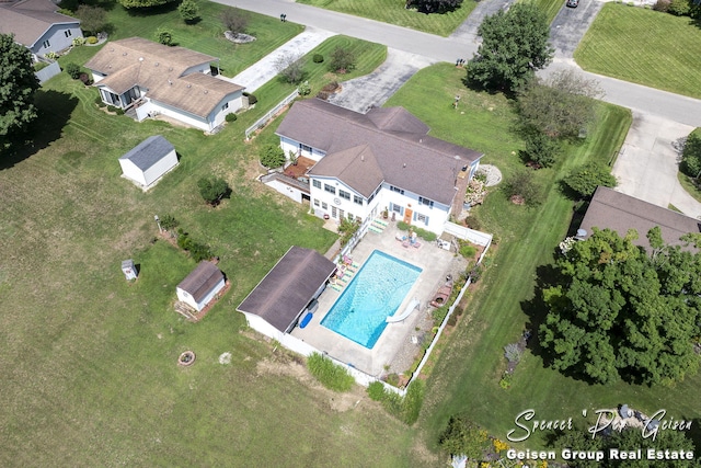 birds eye view of property