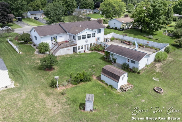 drone / aerial view featuring a residential view