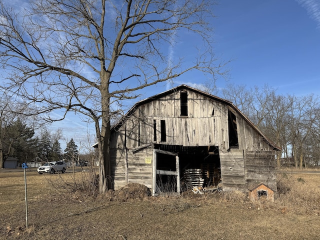 view of barn