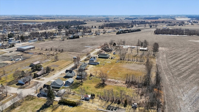 drone / aerial view featuring a rural view