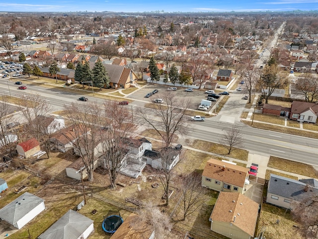 drone / aerial view featuring a residential view