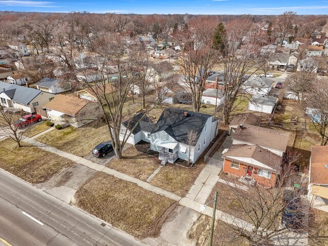 bird's eye view featuring a residential view