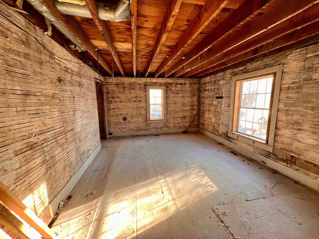 view of spare room