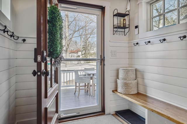 view of mudroom