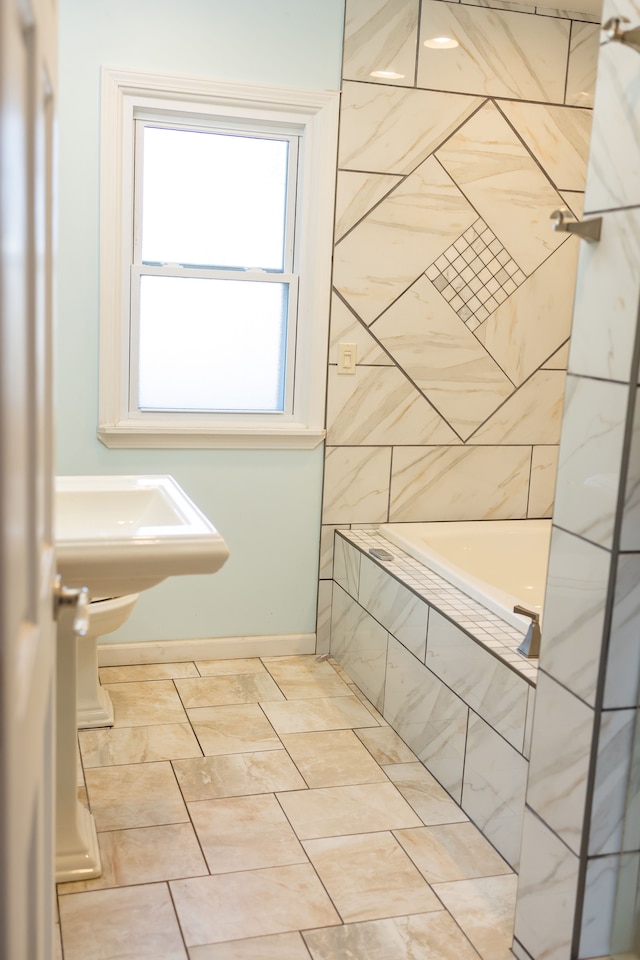 bathroom with baseboards